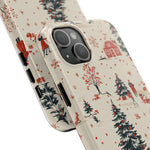 Winter Village Holiday Tough iPhone Case — Vintage Holidays & Snow Scene  Shamo's