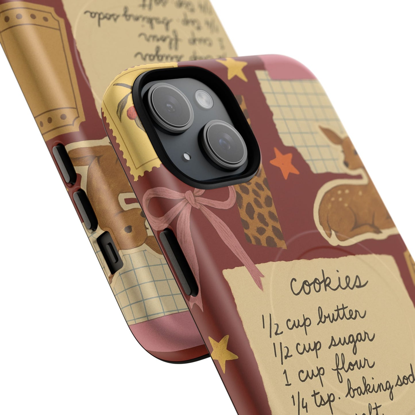 Holiday Receipt Stamps iPhone Case with MagSafe Compatibility