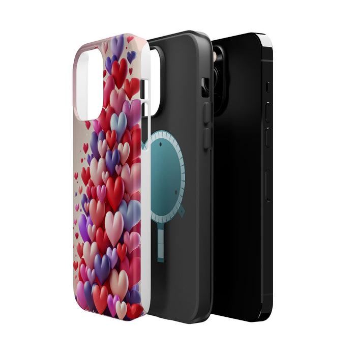 Shamo's Phone Case | MagSafe Compatible | Love Hearts Theme for iPhone 17 and more