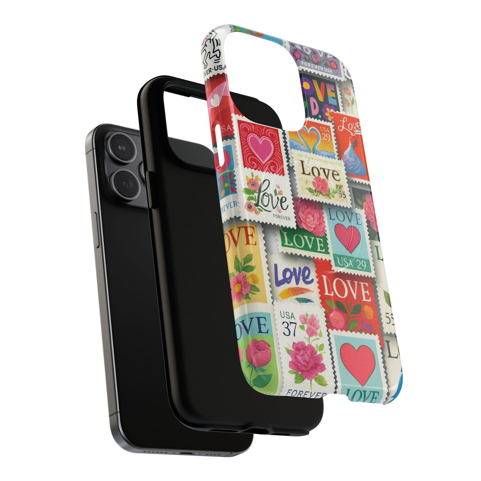 Vintage Romantic Love Stamp iPhone Case | Tough Protection + MagSafe  Shamo's