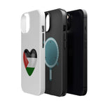 MagSafe Tough Cases with Palestinian flag in heart shape - Shamo's