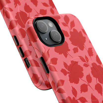 Red Floral Love iPhone Case (MagSafe compatible)
