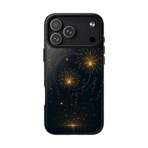 Gold Fireworks Celebration iPhone Case with MagSafe - Shamo's