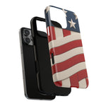Patriotic iPhone Cases - MagSafe Tough American Flag Design - Shamo's