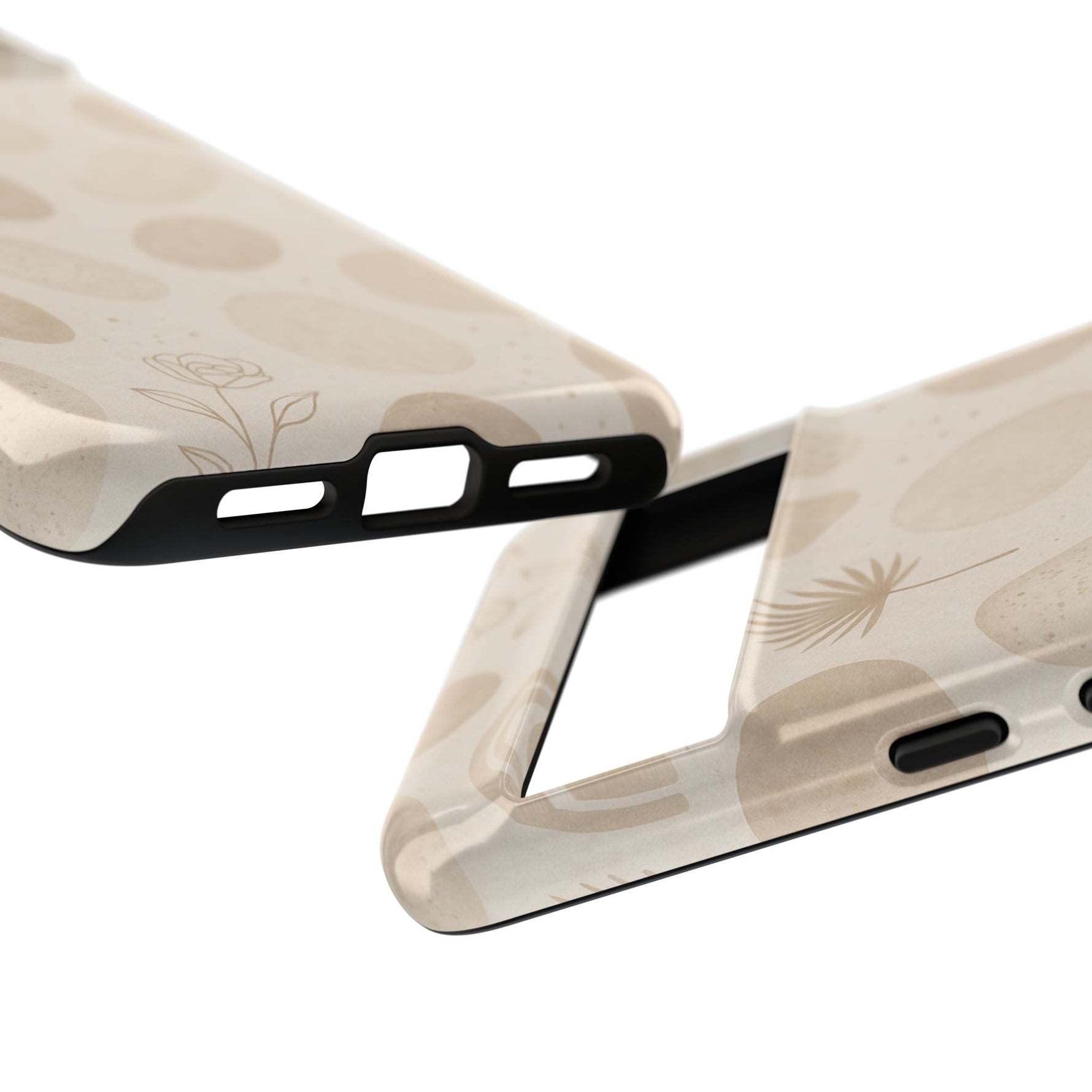 Neutral Pebble Pattern Tough iPhone Case  Shamo's