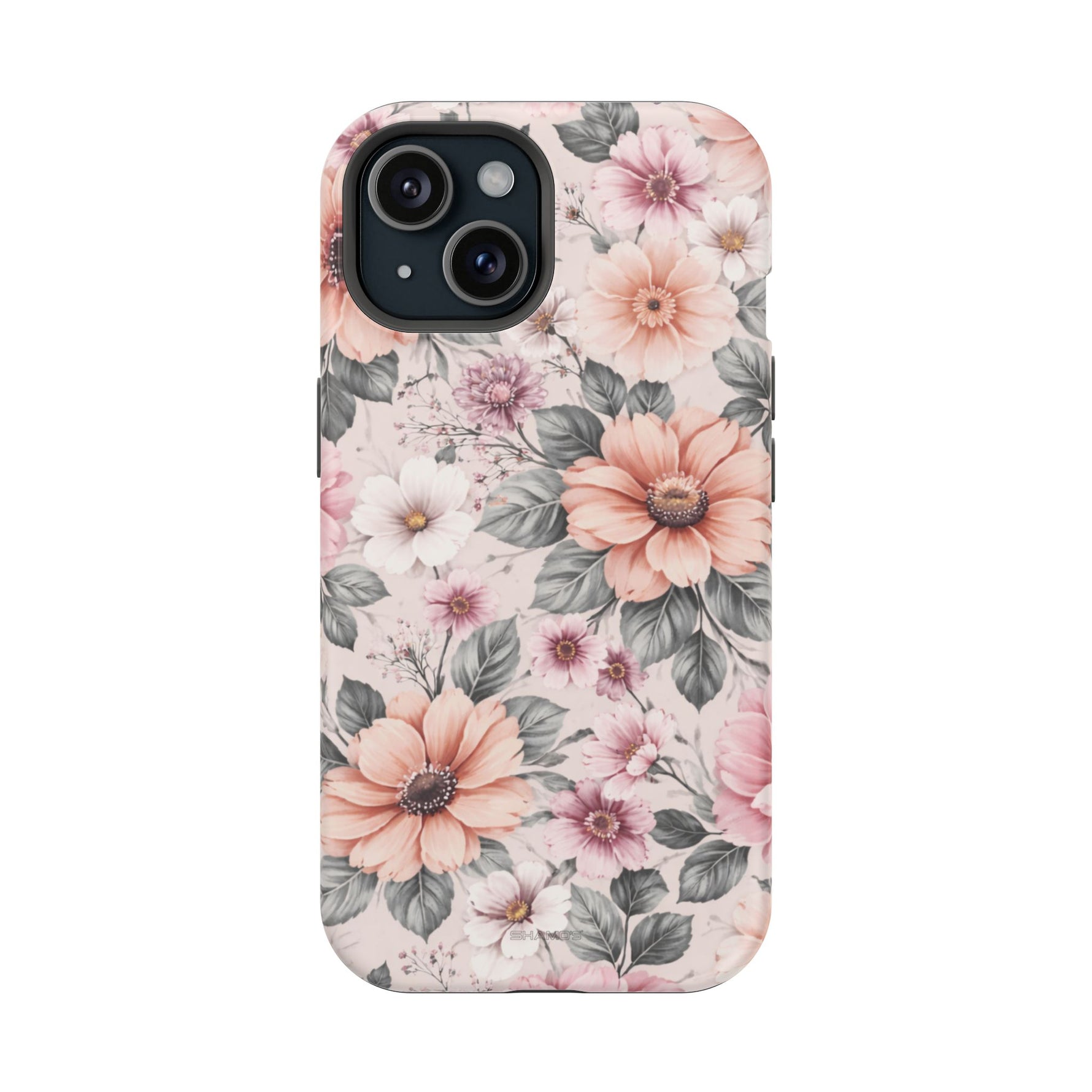 Floral Impact-Resistant Magnetic Phone Case