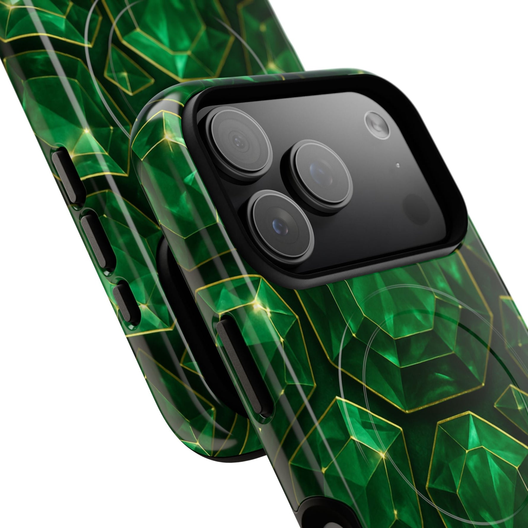Luxury Series Emerald Gem iPhone Case with MagSafe  Shamo's