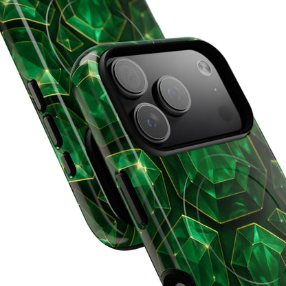 Luxury Series Emerald Gem iPhone Case with MagSafe