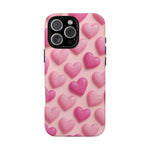 Barbiecore Glitter Hearts iPhone Case | MagSafe - Shamo's
