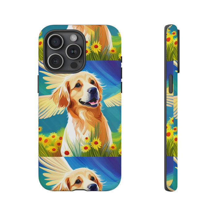 Tough Cases Golden Retriever with Wings Phone case