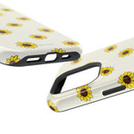 Sunflower Pattern Magnetic Impact-Resistant iPhone Case MagSafe Compatible