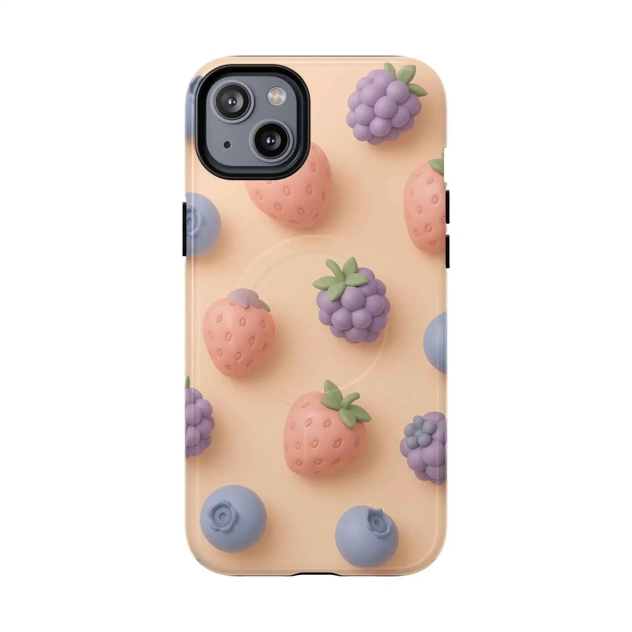 Fruitful 3D Strawberries Berries Tough Magnetic MagSafe Phone Case