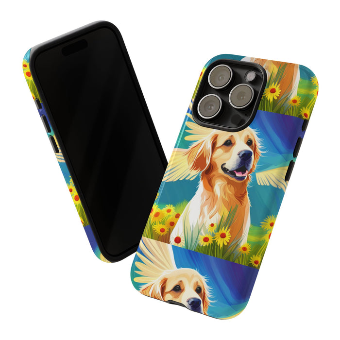 Tough Cases Golden Retriever with Wings Phone case