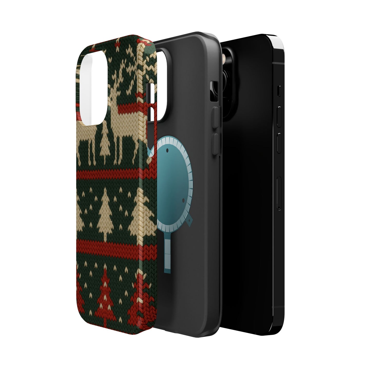 Holiday Reindeer Knit iPhone Case | compatible with MagSafe