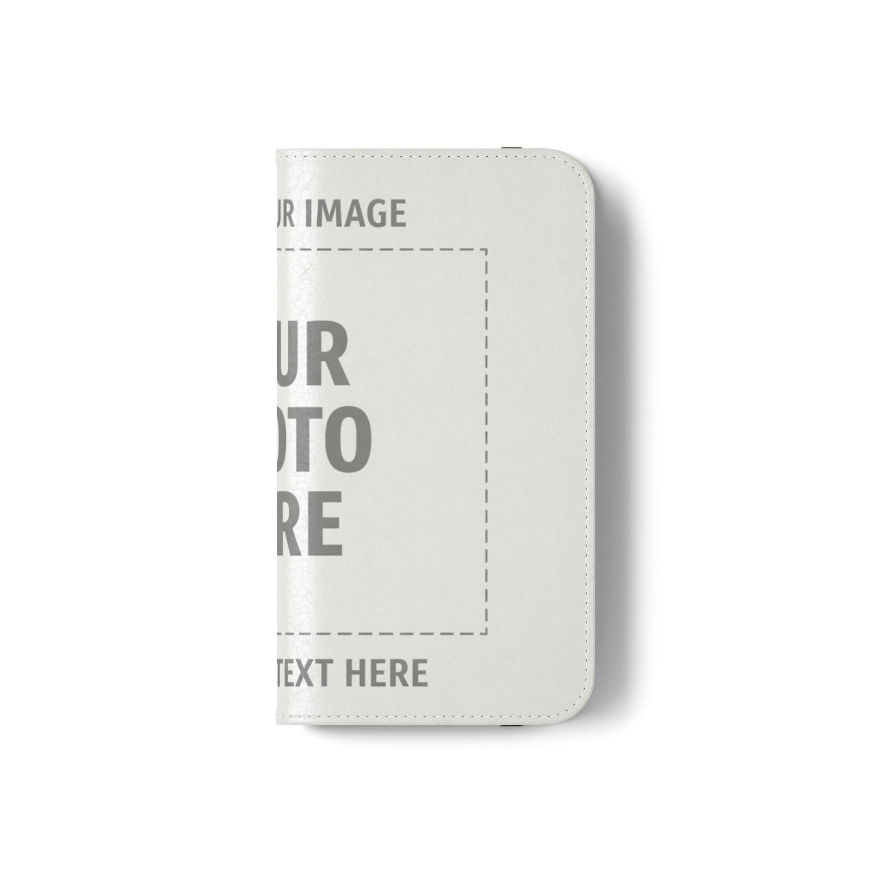 Personalized Flip Wallet Phone Case – Custom Photo & Text Wallet Cover