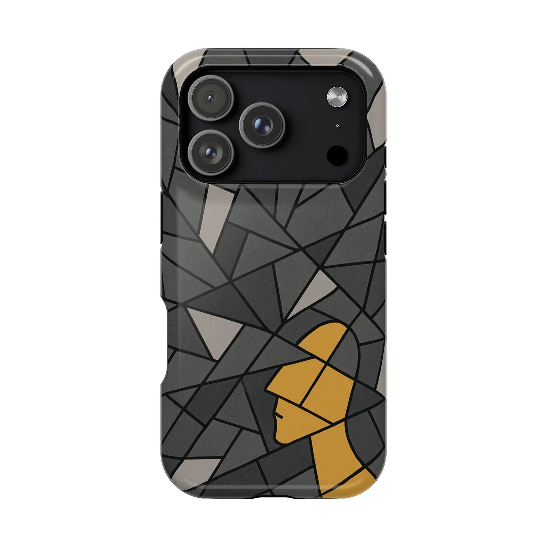 “Rebuilding Myself” Abstract iPhone Case — Magnetic MagSafe Impact-Resistant  Shamo's iPhone 17 Pro / Glossy