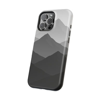 Monochrome Mountain Design iPhone Case | MagSafe  Shamo's