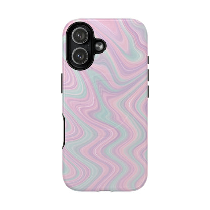 Colorful Marble Pastel Swirl iPhone Case | MagSafe