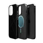 Black Geometric Design iPhone Case | MagSafe  Shamo's