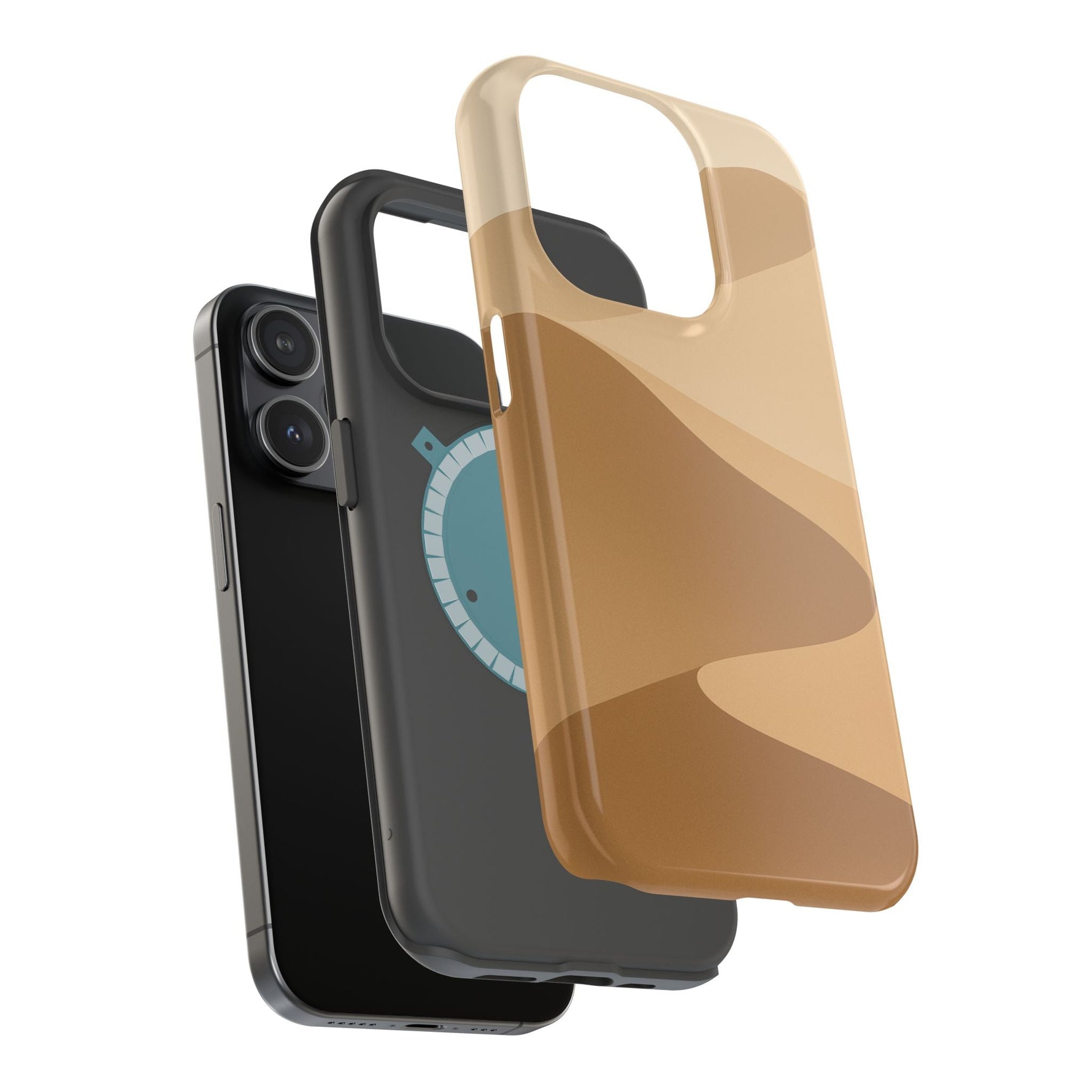 Neutral Desert Wave Design iPhone Case | MagSafe  Shamo's