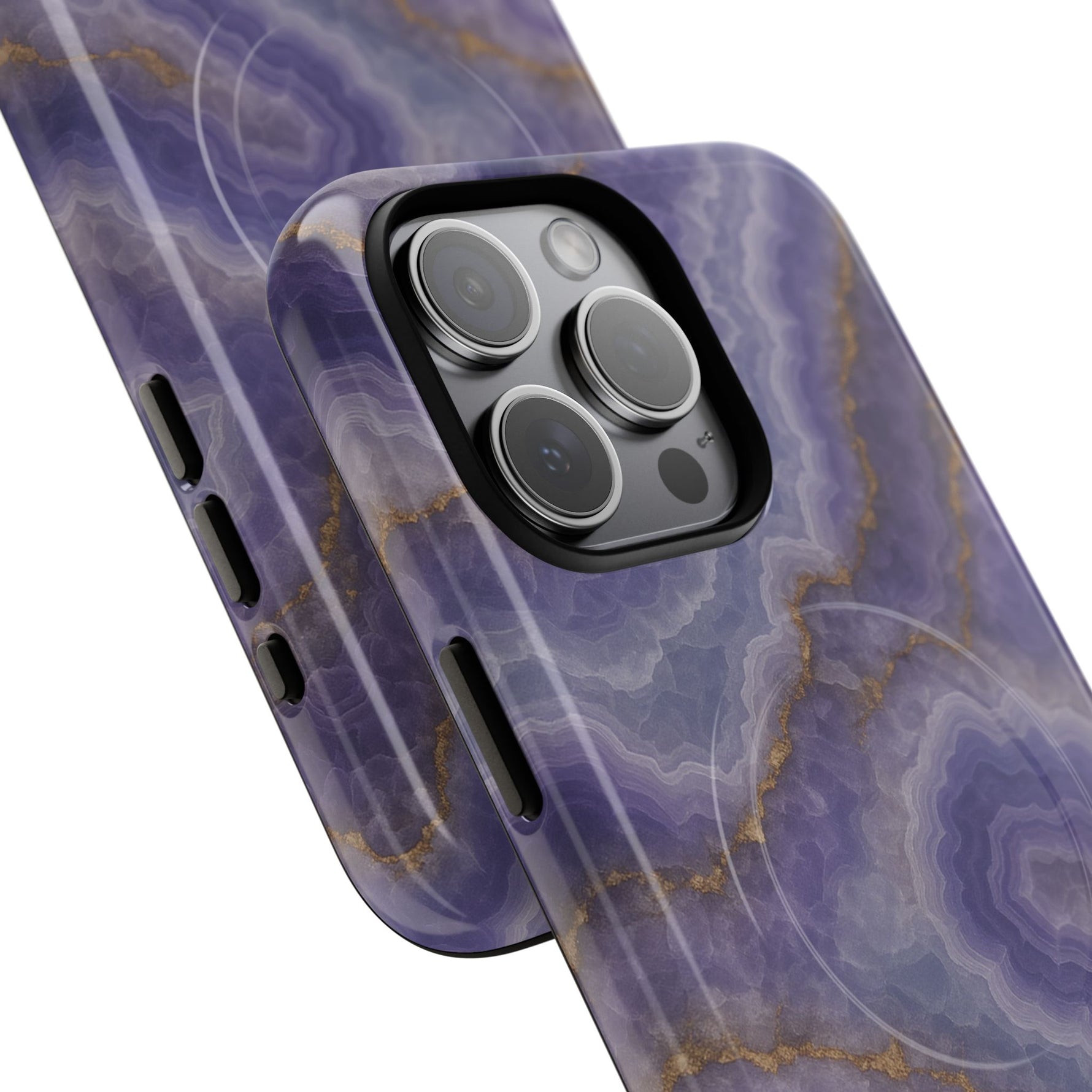 Purple Agate Marble iPhone Case with MagSafe - Shamo's