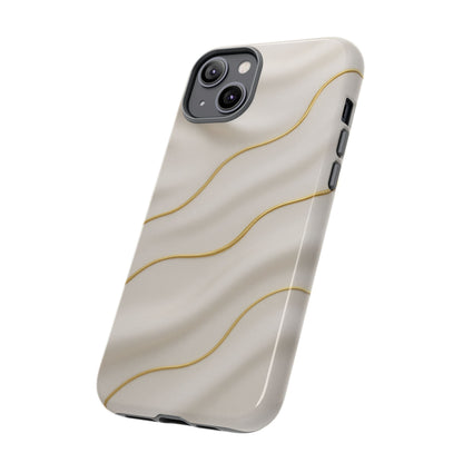 Elegant Gold Wave Tough iPhone Case