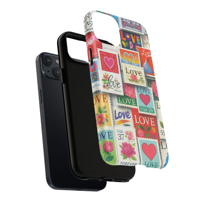 Vintage Romantic Love Stamp iPhone Case | Tough Protection + MagSafe  Shamo's