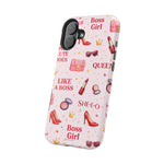 Boss Girl Cosmetic Pattern iPhone Case | MagSafe - iPhone 17 / Glossy - Shamo's