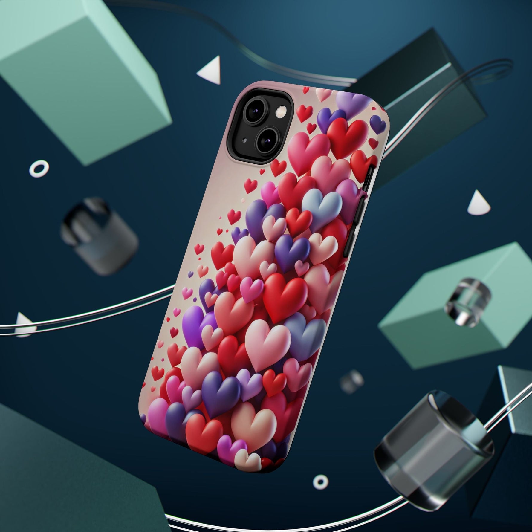 Love Hearts MagSafe iPhone Case — Magnetic, Impact-Resistant  Shamo's