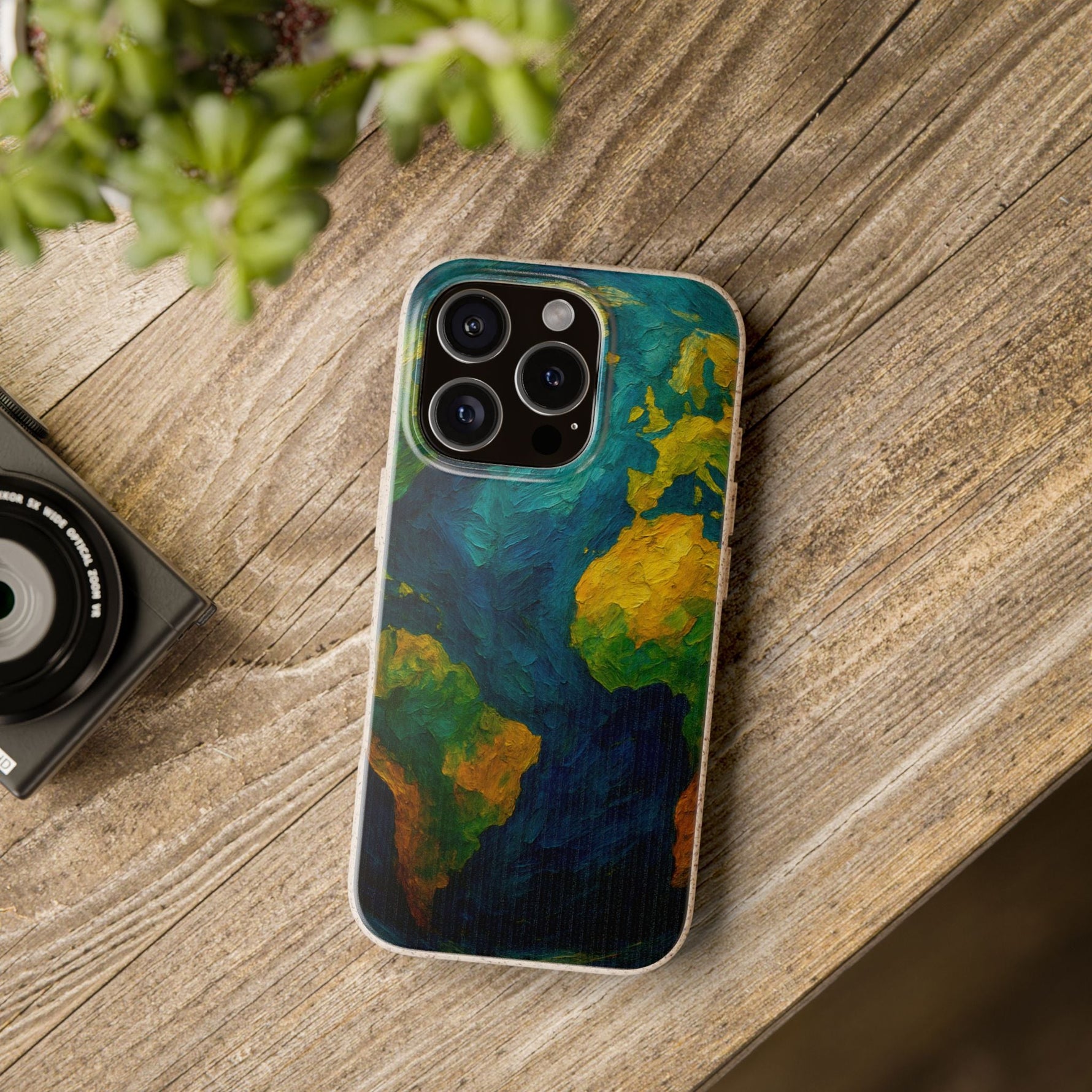 Biodegradable Phone Case — Earth Illustration Eco-Friendly Case  Shamo's