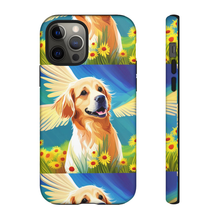Tough Cases Golden Retriever with Wings Phone case