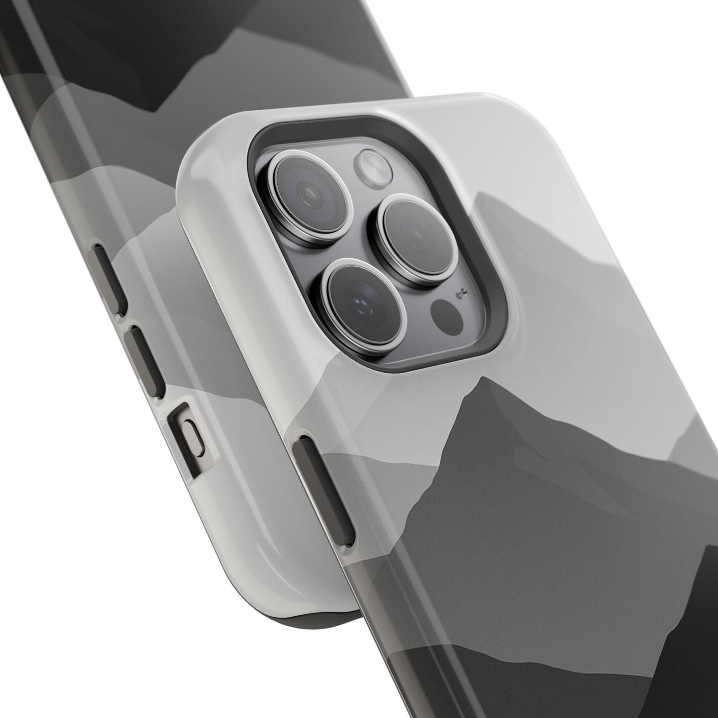 Monochrome Mountain Design iPhone Case | MagSafe  Shamo's