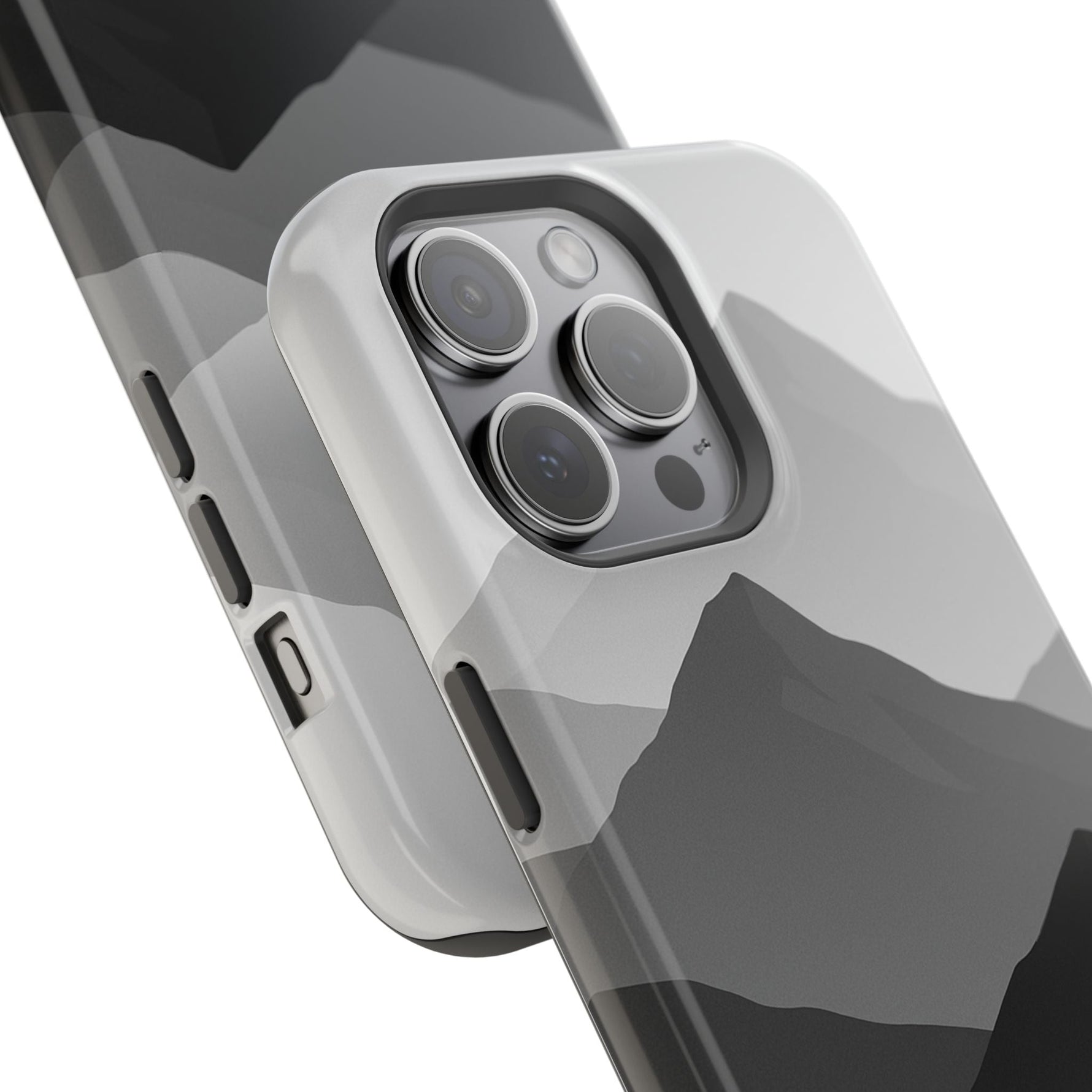 Monochrome Mountain Design iPhone Case | MagSafe  Shamo's