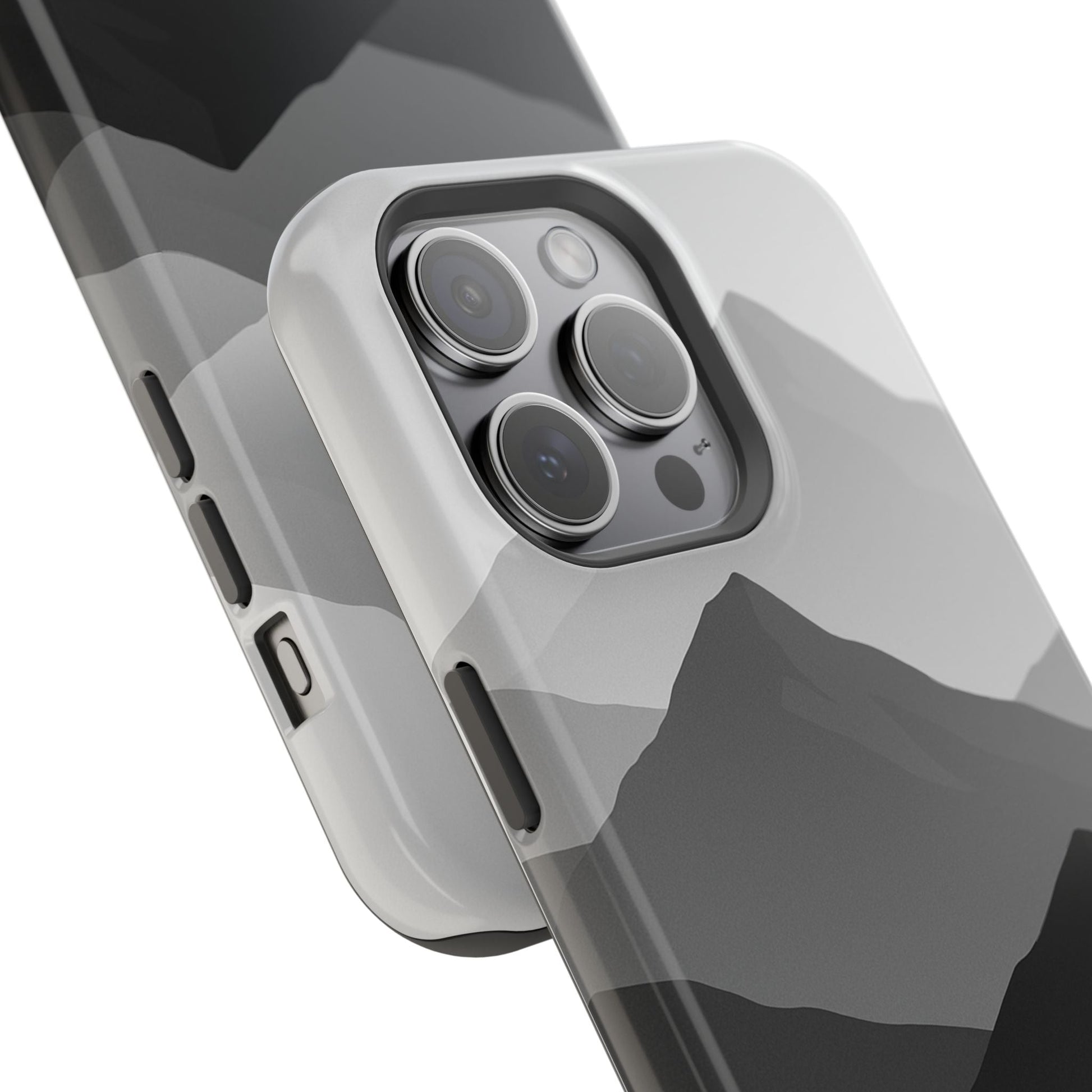 Monochrome Mountain Design iPhone Case | MagSafe  Shamo's