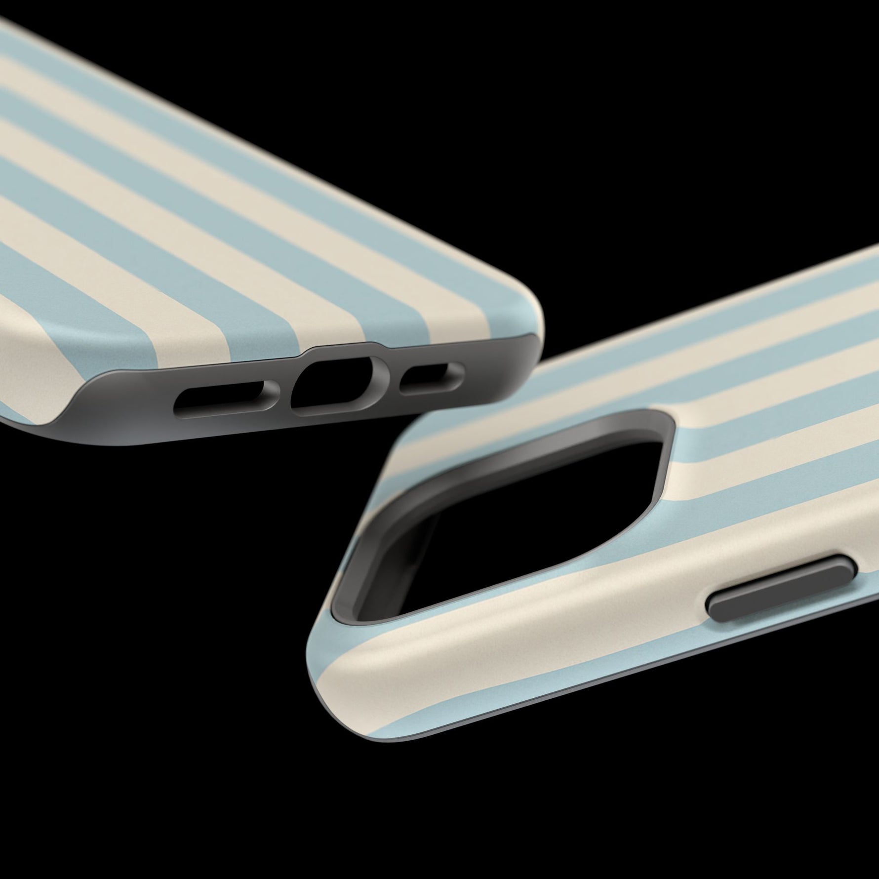 Blue Strips Pattern iPhone Case Compatible with MagSafe - Shamo's