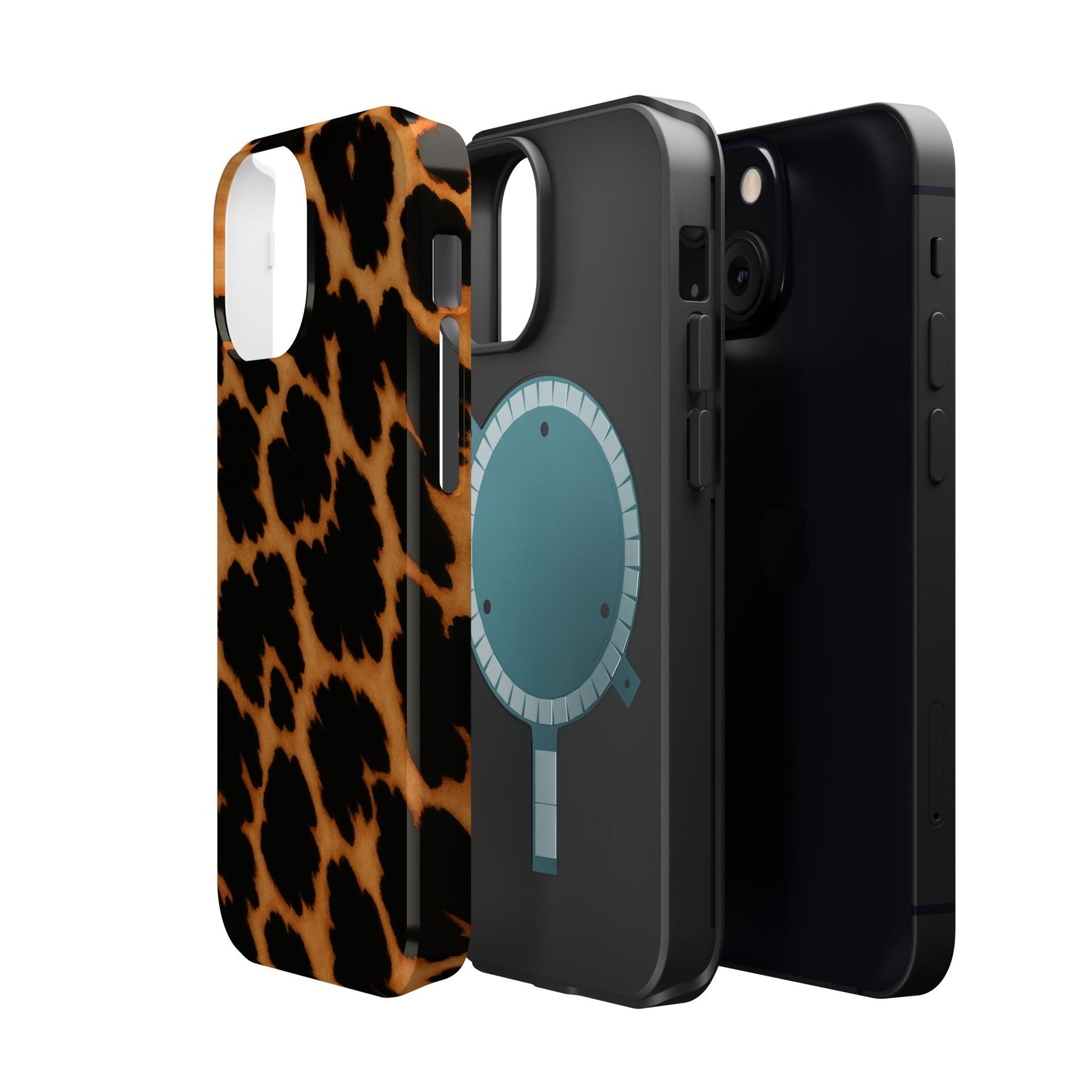 Leopard Print Impact-Resistant iPhone Case with MagSafe Compatibility  Shamo's
