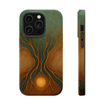 Abstract Tree of Life Design Golden Origin iPhone Case | MagSafe Compatible  Shamo's iPhone 14 Pro / Glossy