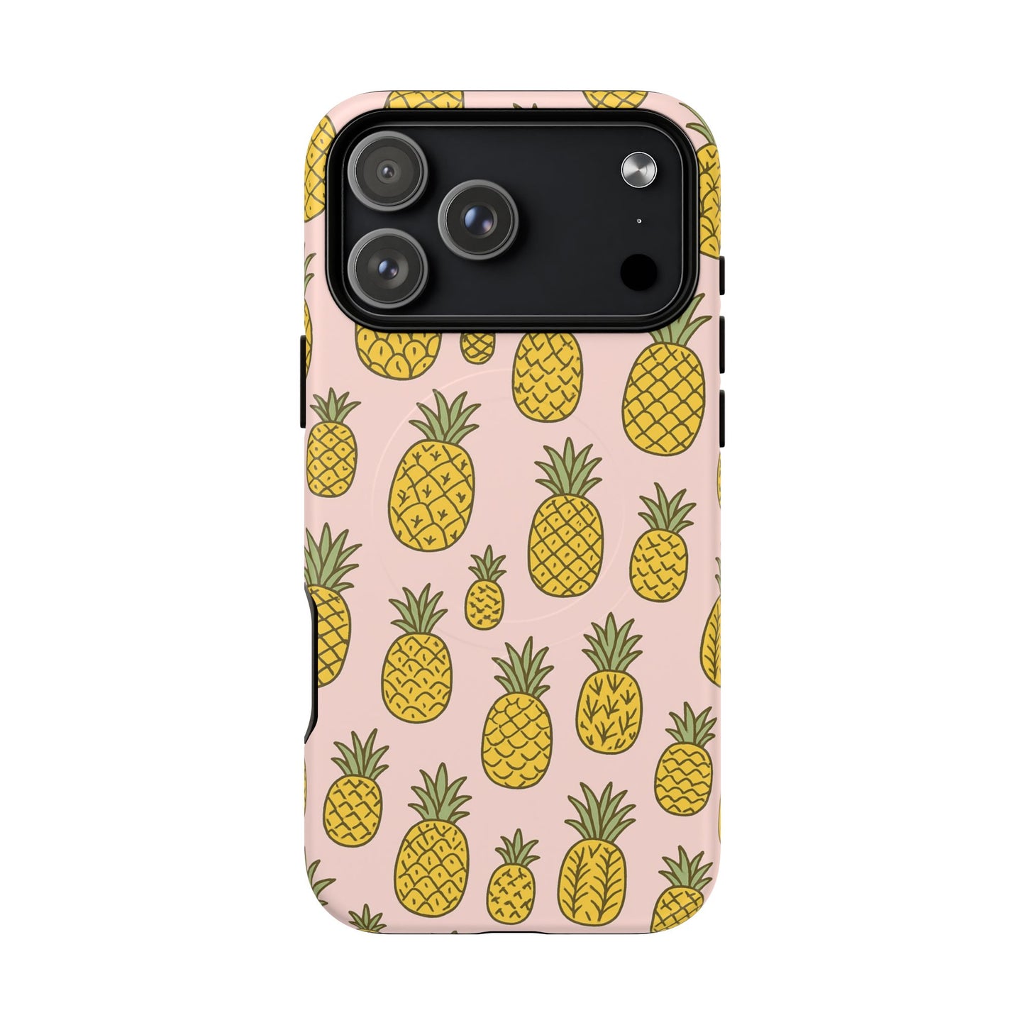 Pineapple Pattern Fruit Case for iPhone | MagSafe Compatible