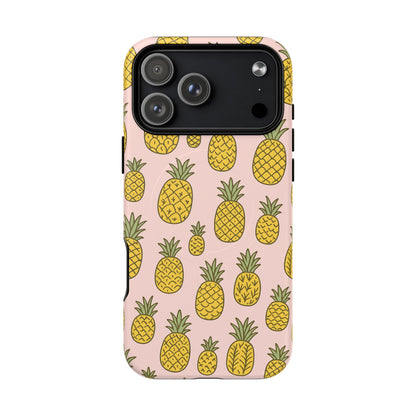 Pineapple Pattern Fruit Case for iPhone | MagSafe Compatible