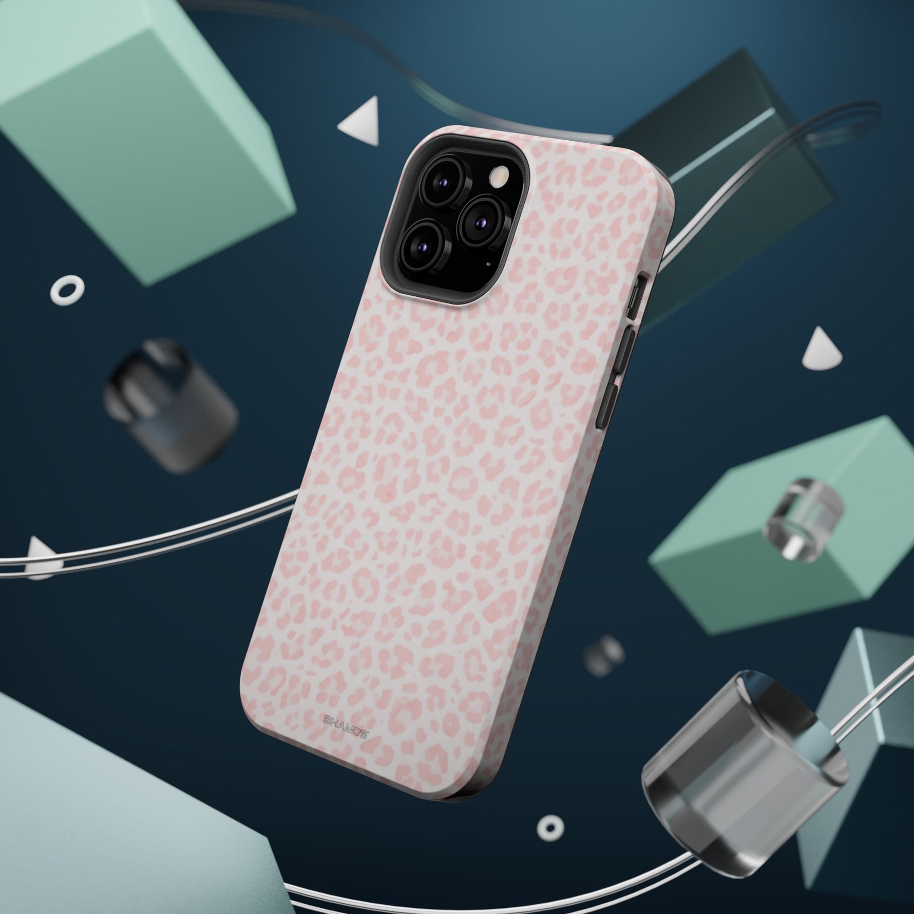 Pink Leopard Impact-Resistant iPhone Case | MagSafe