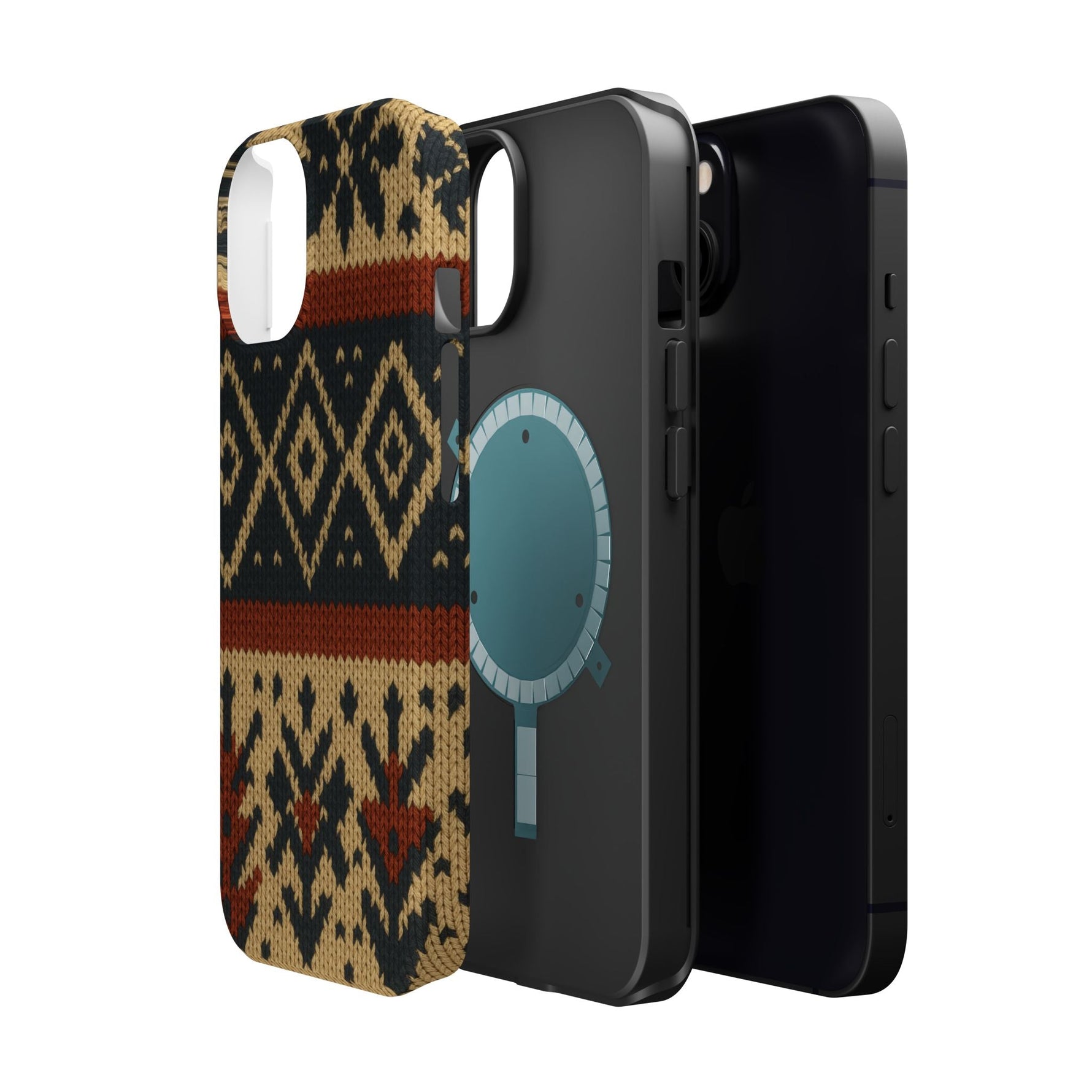 Nordic Knit Pattern MagSafe Impact-Resistant iPhone Case  Shamo's