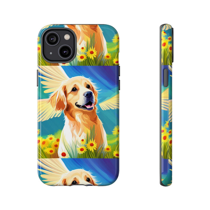 Tough Cases Golden Retriever with Wings Phone case