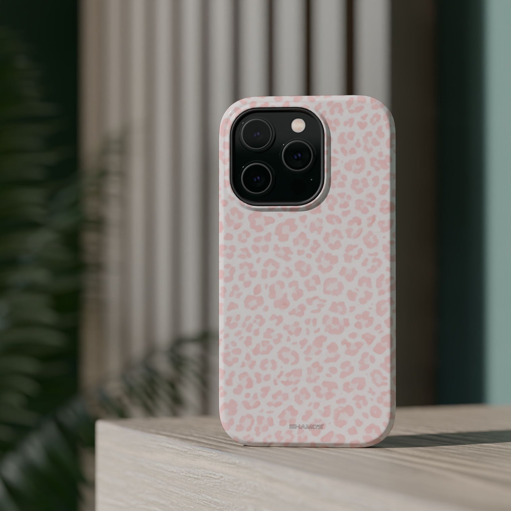 Pink Leopard Impact-Resistant iPhone Case | MagSafe