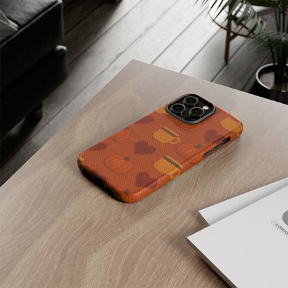 Fall Pumpkin & Coffee iPhone Case