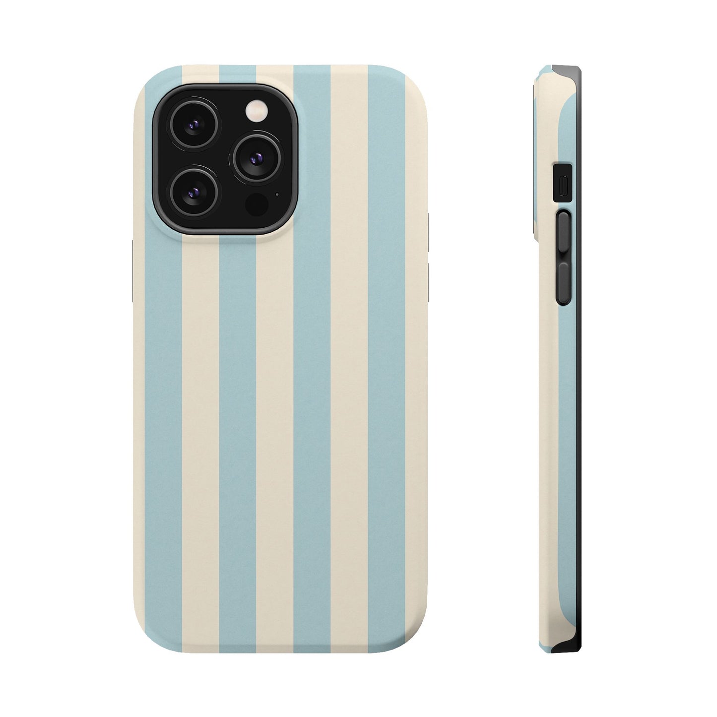 Blue Strips Pattern iPhone Case Compatible with MagSafe