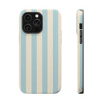 Blue Strips Pattern iPhone Case Compatible with MagSafe - Shamo's