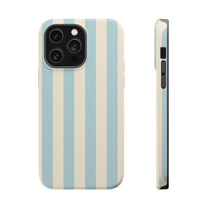 Blue Strips Pattern iPhone Case Compatible with MagSafe