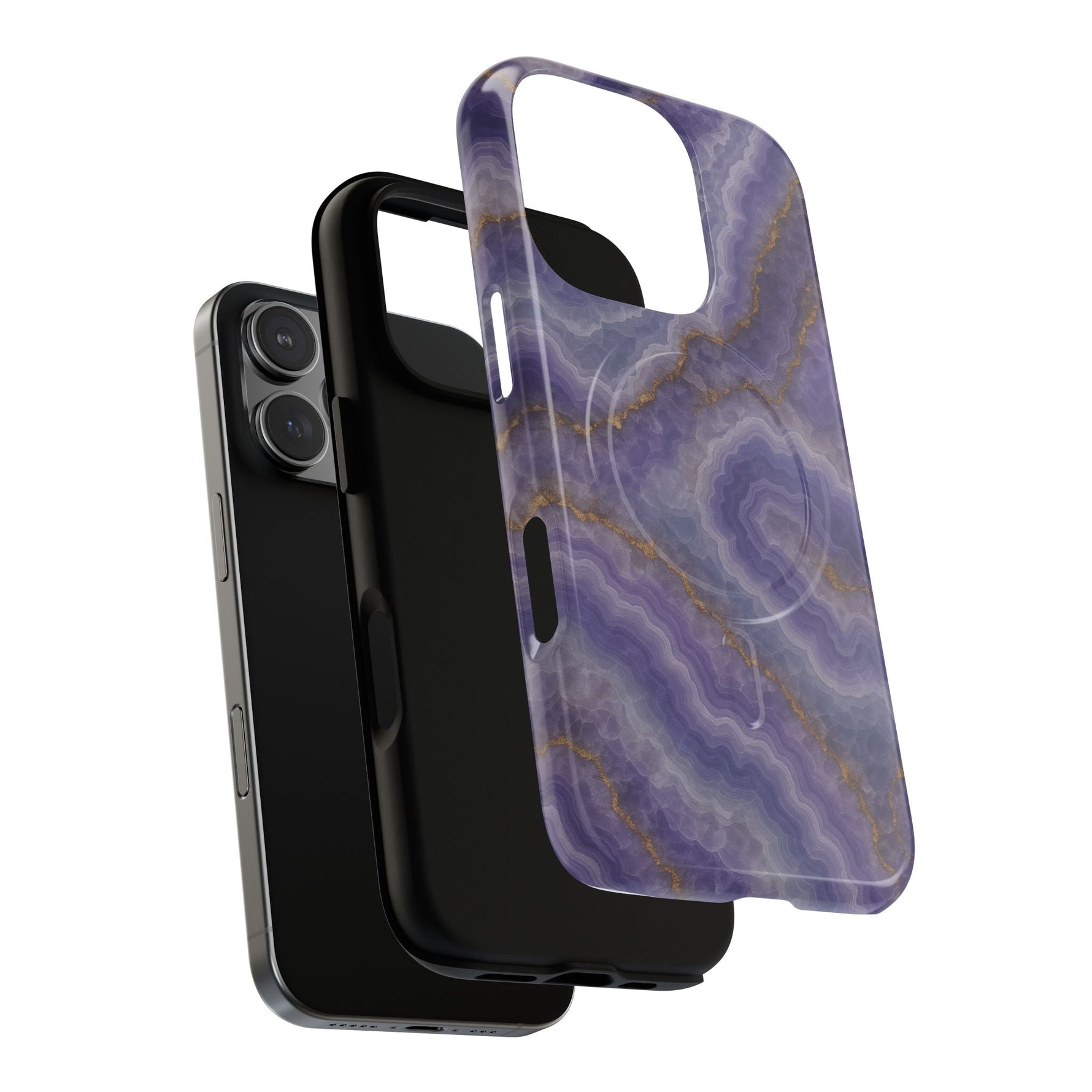 Purple Agate Marble iPhone Case with MagSafe  Shamo's