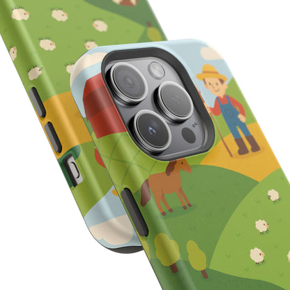 Farm-Themed Impact-Resistant MagSafe Phone Case