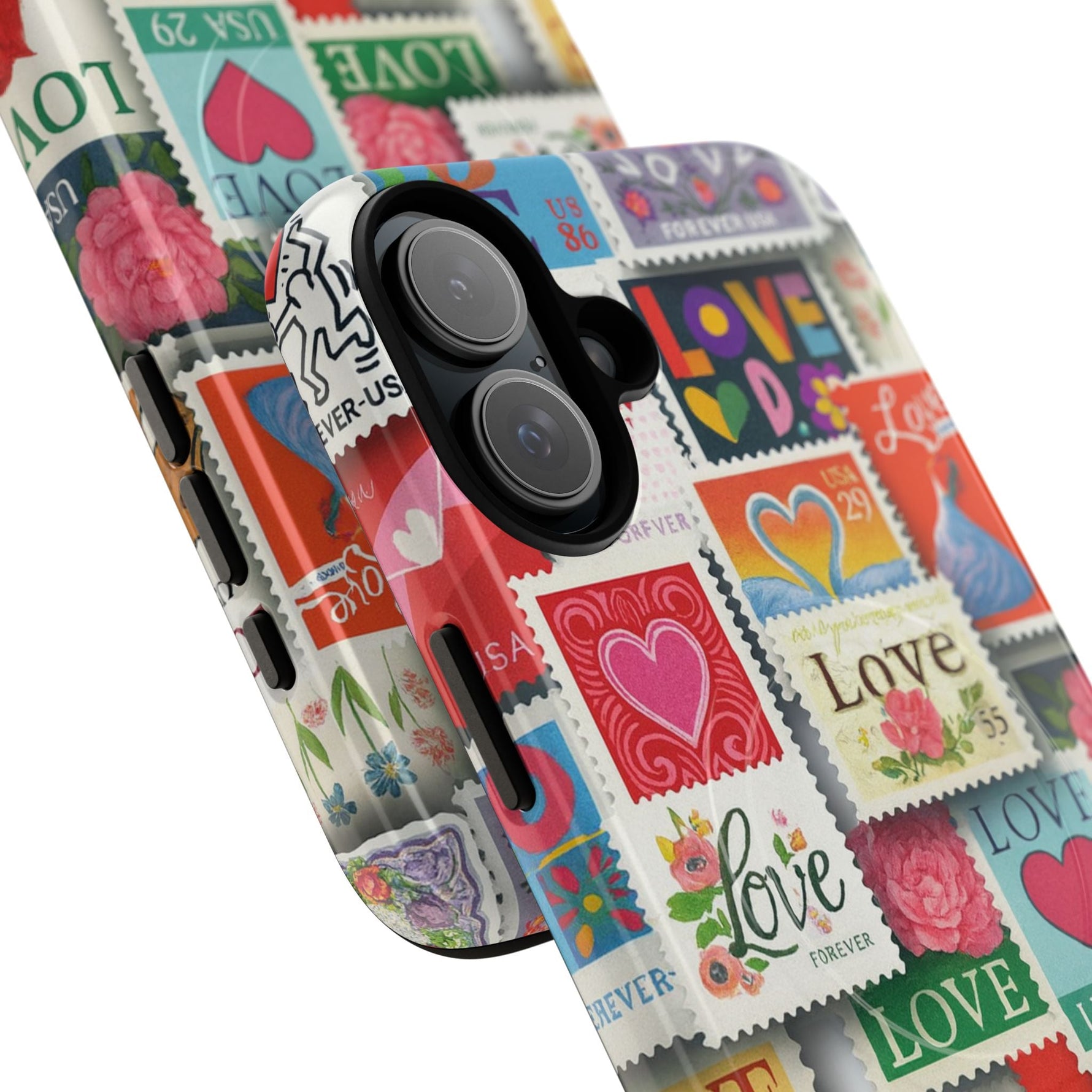 Vintage Romantic Love Stamp iPhone Case | Tough Protection + MagSafe  Shamo's